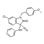 6-Chloro-1-(4-methoxybenzyl)-2-oxo-3-(phenylamino)indoline-3-carbonitrile