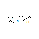 1-(2,2-Difluoropropyl)-3-ethynylpyrrolidin-3-ol