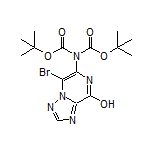 6-[Bis(Boc)amino]-5-bromo-[1,2,4]triazolo[1,5-a]pyrazin-8-ol