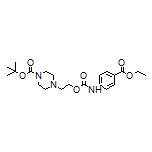 1-Boc-4-[2-[[[4-(ethoxycarbonyl)phenyl]carbamoyl]oxy]ethyl]piperazine