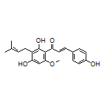 (E)-1-[2,4-Dihydroxy-6-methoxy-3-(3-methylbut-2-en-1-yl)phenyl]-3-(4-hydroxyphenyl)prop-2-en-1-one