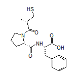 (S)-2-[(S)-1-((S)-3-Mercapto-2-methylpropanoyl)pyrrolidine-2-carboxamido]-3-phenylpropanoic Acid