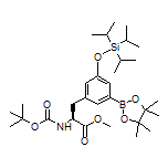 (S)-3-[2-(Boc-amino)-3-methoxy-3-oxopropyl]-5-[(triisopropylsilyl)oxy]phenylboronic Acid Pinacol Ester