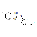 5-[(6-Methyl-2-benzimidazolyl)thio]furan-2-carbaldehyde