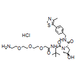 (2S,4R)-1-[(S)-14-Amino-2-(tert-butyl)-4-oxo-6,9,12-trioxa-3-azatetradecan-1-oyl]-4-hydroxy-N-[4-(4-methylthiazol-5-yl)benzyl]pyrrolidine-2-carboxamide Hydrochloride