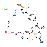 (2S,4R)-1-[(S)-17-Amino-2-(tert-butyl)-4-oxo-6,9,12,15-tetraoxa-3-azaheptadecan-1-oyl]-4-hydroxy-N-[4-(4-methylthiazol-5-yl)benzyl]pyrrolidine-2-carboxamide Hydrochloride