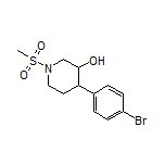 4-(4-Bromophenyl)-1-(methylsulfonyl)piperidin-3-ol