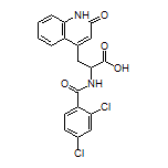 2-(2,4-Dichlorobenzamido)-3-(2-oxo-1,2-dihydroquinolin-4-yl)propanoic Acid