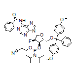 N6-Benzoyl-5’-O-(4, 4’-dimethoxytrityl)-2’-fluoro-2’-deoxyadenosine-3’-(2-cyanoethyl-N,N-diisopropyl)phosphoramidite