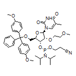 5’-O-(4, 4’-Dimethoxytrityl)-5-methyl-2’-O-(2-methoxyethyl)uridine-3’-(2-cyanoethyl-N,N-diisopropyl)phosphoramidite