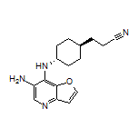 3-[trans-4-[(6-Aminofuro[3,2-b]pyridin-7-yl)amino]cyclohexyl]propanenitrile