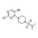 4-(5-Bromo-2-chloropyrimidin-4-yl)-N,N-dimethylpiperazine-1-sulfonamide