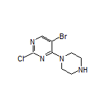 5-Bromo-2-chloro-4-(piperazin-1-yl)pyrimidine