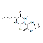 (S)-2-[[5-Bromo-4-(oxetan-3-ylamino)pyrimidin-2-yl]amino]-N,5-dimethylhexanamide