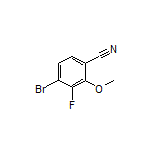 4-Bromo-3-fluoro-2-methoxybenzonitrile