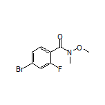 4-Bromo-2-fluoro-N-methoxy-N-methylbenzamide