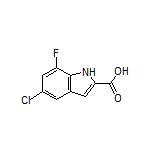 5-Chloro-7-fluoroindole-2-carboxylic Acid