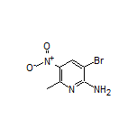 2-Amino-3-bromo-6-methyl-5-nitropyridine