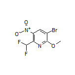 3-Bromo-6-(difluoromethyl)-2-methoxy-5-nitropyridine