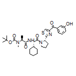 (S)-2-[Boc(methyl)amino]-N-[(S)-1-cyclohexyl-2-[(S)-2-[4-(3-hydroxybenzoyl)-2-thiazolyl]-1-pyrrolidinyl]-2-oxoethyl]propanamide