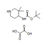 4-(Boc-amino)-3,3-dimethylpiperidine Oxalate