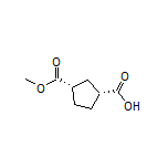 (1R,3S)-3-(Methoxycarbonyl)cyclopentanecarboxylic Acid