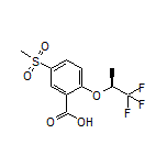 (S)-5-(Methylsulfonyl)-2-[(1,1,1-trifluoro-2-propyl)oxy]benzoic Acid