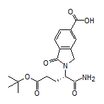 (S)-2-[1-Amino-5-(tert-butoxy)-1,5-dioxo-2-pentyl]-1-oxoisoindoline-5-carboxylic Acid