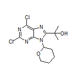 2-[2,6-Dichloro-9-(tetrahydro-2H-pyran-2-yl)-8-purinyl]-2-propanol