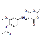 4-[[(2,2-Dimethyl-4,6-dioxo-1,3-dioxan-5-ylidene)methyl]amino]-2-methoxyphenyl Acetate