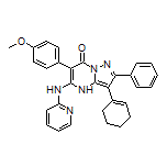 3-(1-Cyclohexenyl)-6-(4-methoxyphenyl)-2-phenyl-5-(2-pyridylamino)pyrazolo[1,5-a]pyrimidin-7(4H)-one