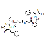 (2S,2’S)-2,2’-[[(2S,2’S)-1,1’-[(2S,2’S)-3,3’-Disulfanediylbis(2-methylpropanoyl)]bis(pyrrolidine-2,2’-carbonyl)]bis(azanediyl)]bis(3-phenylpropanoic Acid)