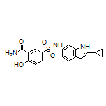 5-[N-(2-Cyclopropyl-6-indolyl)sulfamoyl]-2-hydroxybenzamide