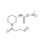 (S)-4-(3-(Boc-amino)-1-piperidyl)-4-oxobutanenitrile