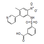 3-[N-[4-Methyl-2-nitro-5-(3-pyridyl)phenyl]sulfamoyl]benzoic Acid