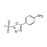 4-[5-(Methylsulfonyl)-1,3,4-oxadiazol-2-yl]aniline