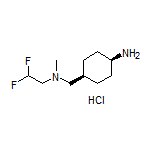 cis-4-[[(2,2-Difluoroethyl)(methyl)amino]methyl]cyclohexanamine Hydrochloride