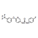 1-(4-Fluorophenyl)-3-[6-[3-(trifluoromethyl)phenoxy]-3-pyridyl]urea