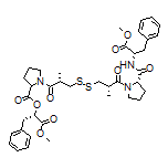 (S)-(S)-1-Methoxy-1-oxo-3-phenyl-2-propyl 1-[(S)-3-[[(S)-3-[(S)-2-[[(S)-1-Methoxy-1-oxo-3-phenyl-2-propyl]carbamoyl]-1-pyrrolidinyl]-2-methyl-3-oxopropyl]disulfanyl]-2-methylpropanoyl]pyrrolidine-2-carboxylate