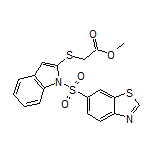 Methyl 2-[[1-(6-Benzothiazolylsulfonyl)-2-indolyl]thio]acetate