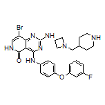 8-Bromo-4-[[4-(3-fluorophenoxy)phenyl]amino]-2-[[1-(4-piperidylmethyl)-3-azetidinyl]amino]pyrido[4,3-d]pyrimidin-5(6H)-one