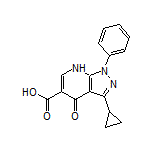 3-Cyclopropyl-4-oxo-1-phenyl-4,7-dihydro-1H-pyrazolo[3,4-b]pyridine-5-carboxylic Acid