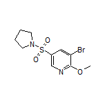 3-Bromo-2-methoxy-5-(1-pyrrolidinylsulfonyl)pyridine