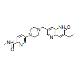 5-[4-[(7-Ethyl-6-oxo-5,6-dihydro-1,5-naphthyridin-3-yl)methyl]-1-piperazinyl]-N-methylpicolinamide