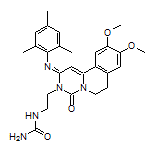 (E)-1-[2-[2-(Mesitylimino)-9,10-dimethoxy-4-oxo-6,7-dihydro-2H-pyrimido[6,1-a]isoquinolin-3(4H)-yl]ethyl]urea