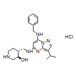 (3R,4R)-4-[[[7-(Benzylamino)-3-isopropylpyrazolo[1,5-a]pyrimidin-5-yl]amino]methyl]piperidin-3-ol Hydrochloride