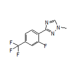 3-[2-Fluoro-4-(trifluoromethyl)phenyl]-1-methyl-1H-1,2,4-triazole