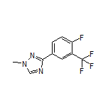 3-[4-Fluoro-3-(trifluoromethyl)phenyl]-1-methyl-1H-1,2,4-triazole