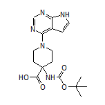 4-(Boc-amino)-1-(7H-pyrrolo[2,3-d]pyrimidin-4-yl)piperidine-4-carboxylic Acid