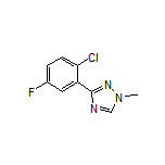 3-(2-Chloro-5-fluorophenyl)-1-methyl-1H-1,2,4-triazole